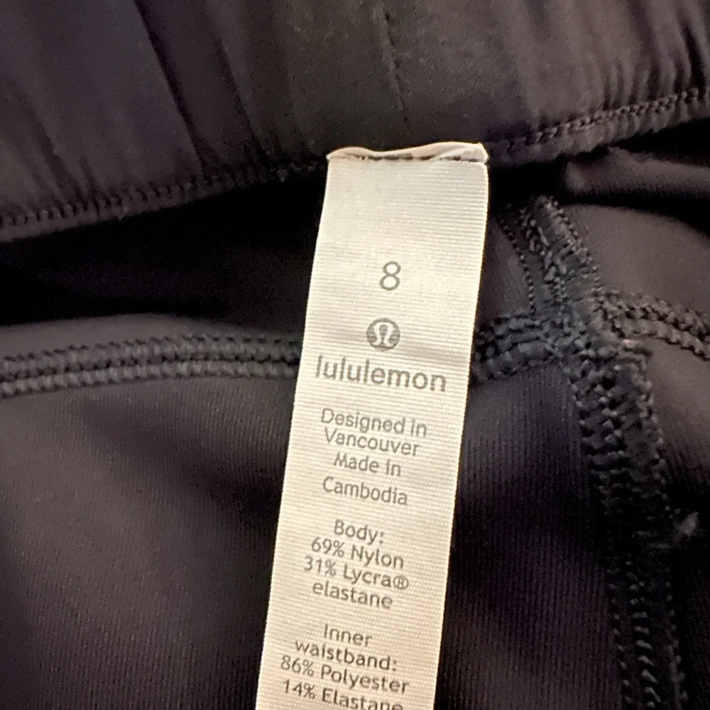 LULULEMON On‎ the Fly 7/8 Pant Black 8